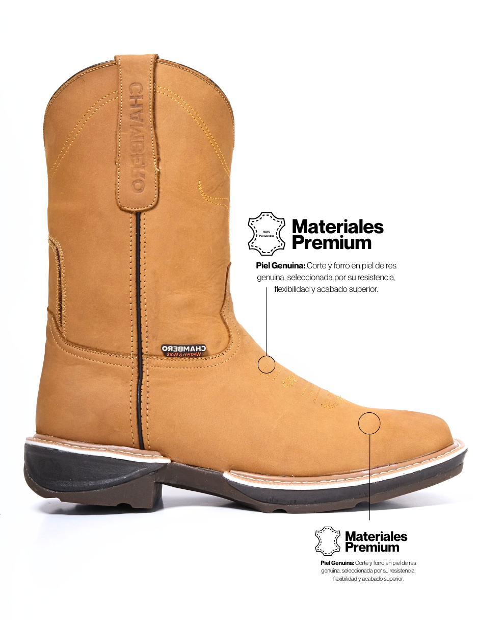 Bota Vaquera Estilo 101 Camel
