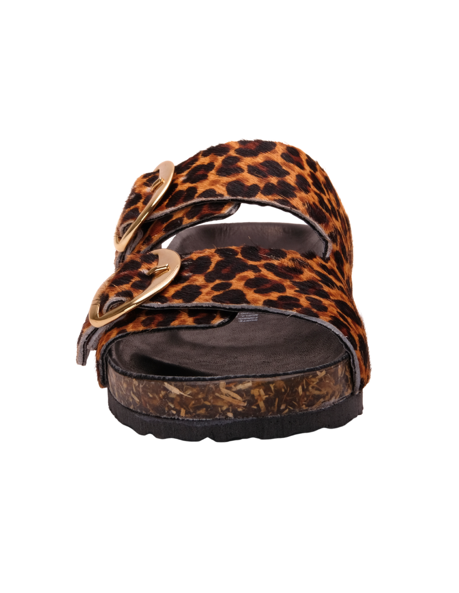 Sandalia Animal Print Doble Hebilla