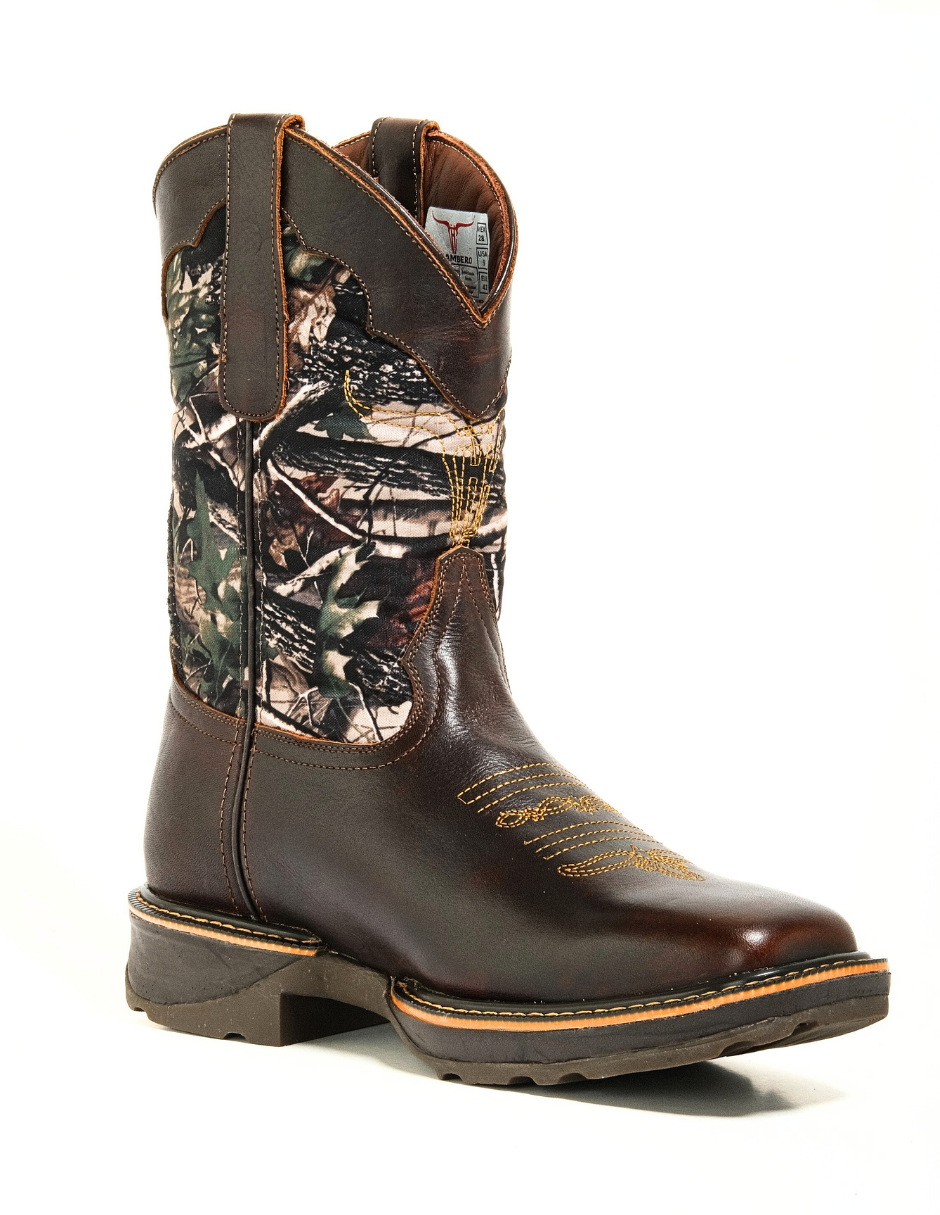 Bota Vaquera Estilo 202 Camuflaje