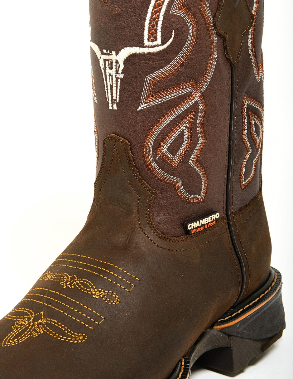 Bota Vaquera Estilo 203 Café