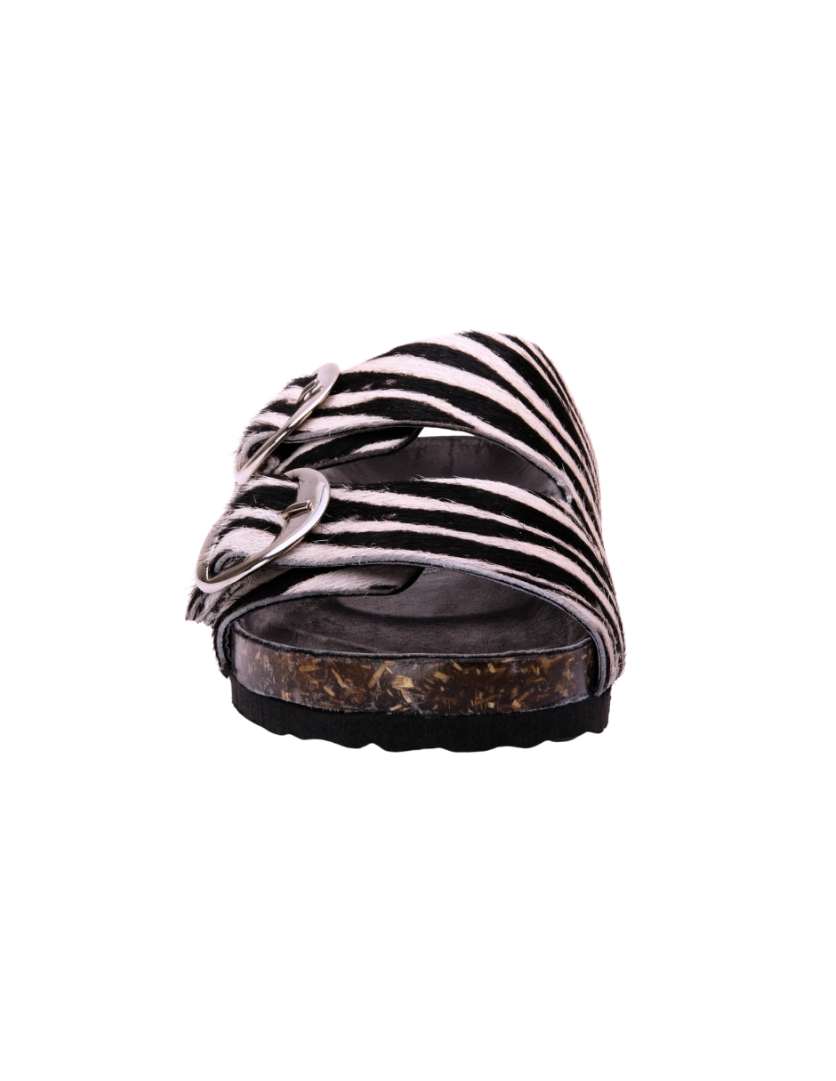 Sandalia Zebra Doble Hebilla