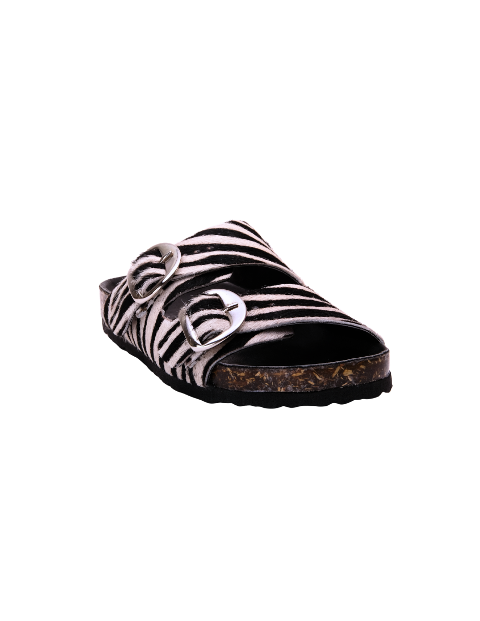 Sandalia Zebra Doble Hebilla