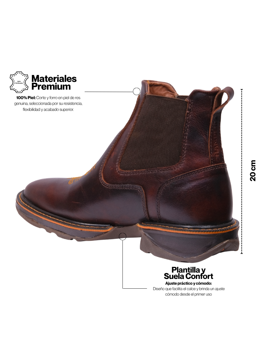 Botín Vaquero Estilo 501 Paddock