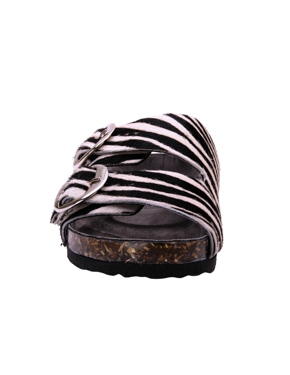 Sandalia Zebra Doble Hebilla