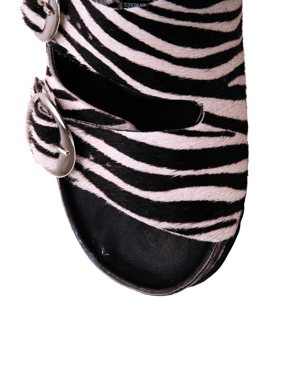 Sandalia Zebra Doble Hebilla