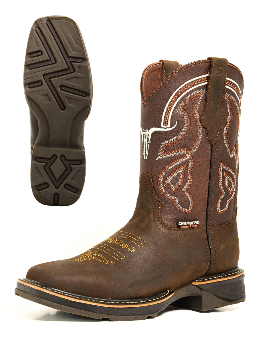 Bota Vaquera Estilo 203 Café